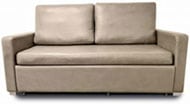 Harmony Sofa Bed in New Taupe Beige Eco Leather