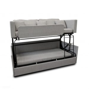 Dormire Sofa Couch Bunk Bed Transformer Open in Bunk Bed Mode