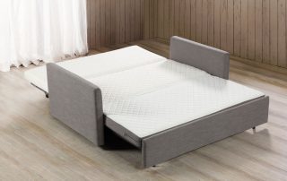 Harmony Queen Grey Eco Leather Bed Mode