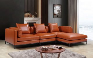 Migliore Leather Sofa Expanded