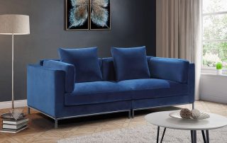 Migliore Navy Blue Sofa