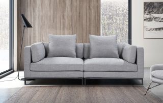 Migliore New Iron Grey Sofa Front View