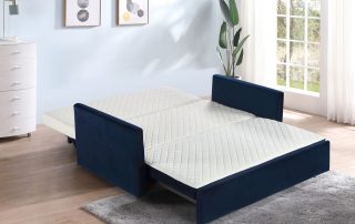 Harmony Queen Navy Blue Micro Fiber Bed Mode